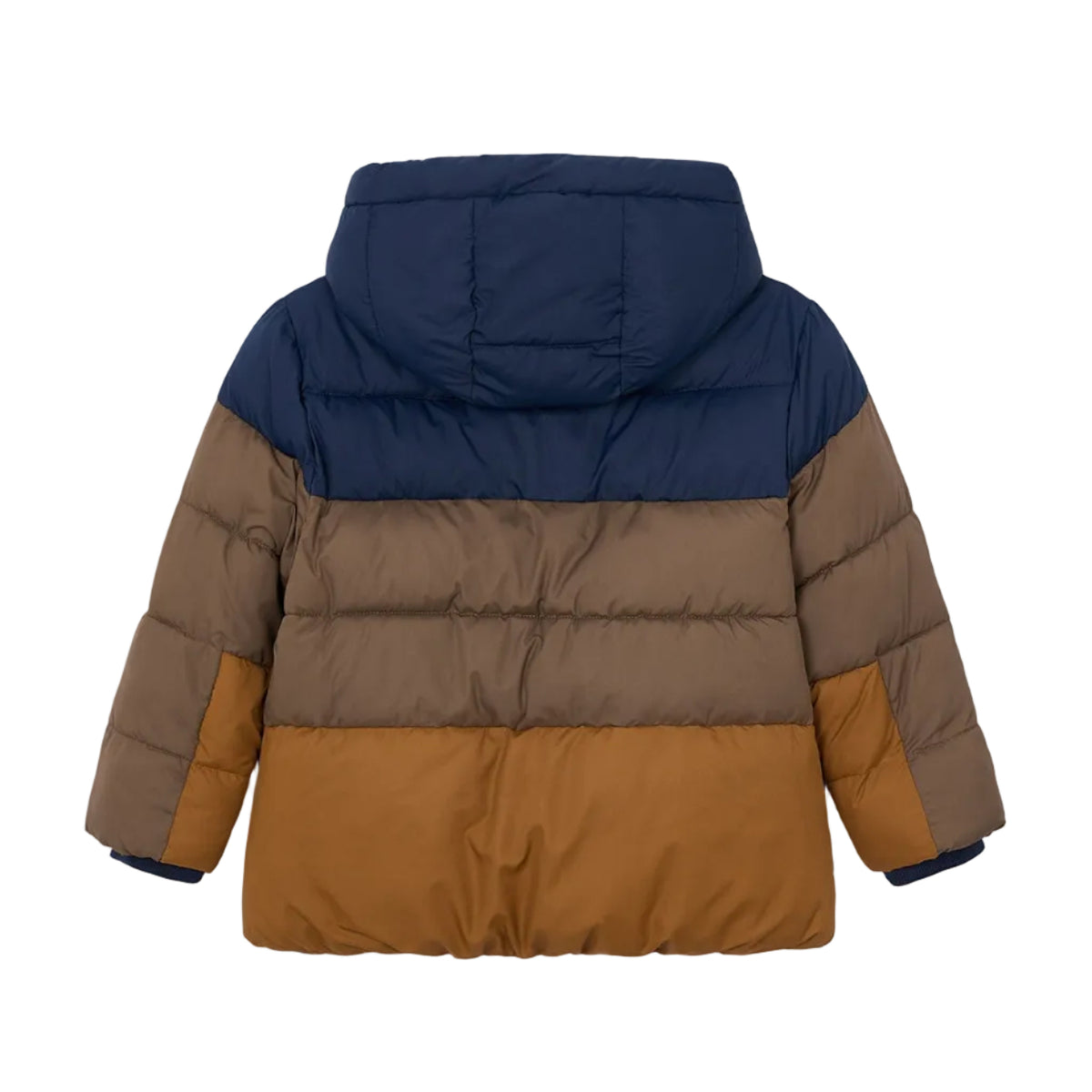 Boy Mixed Fabric Puffer Jacket