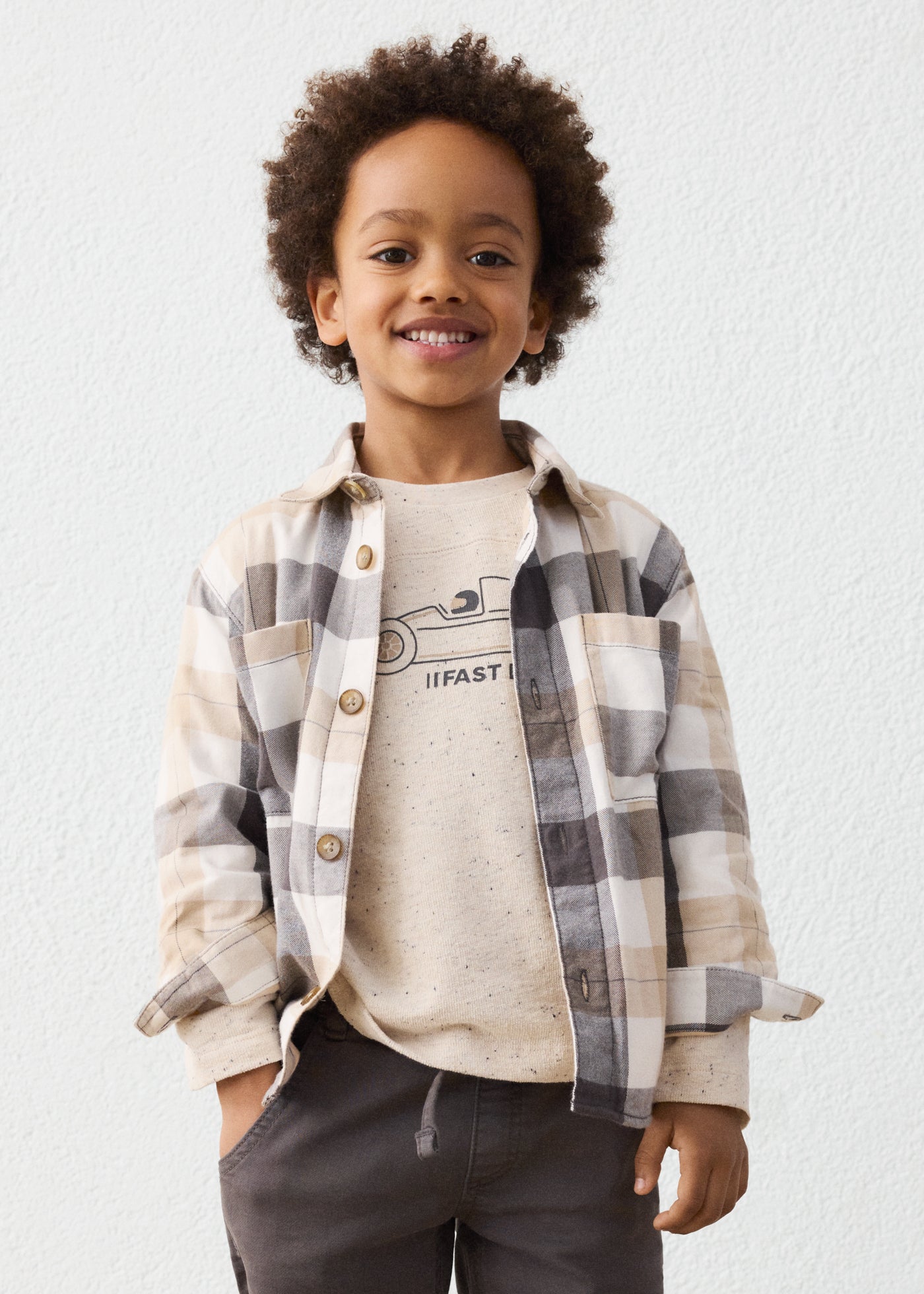 Boy Plaid Overshirt