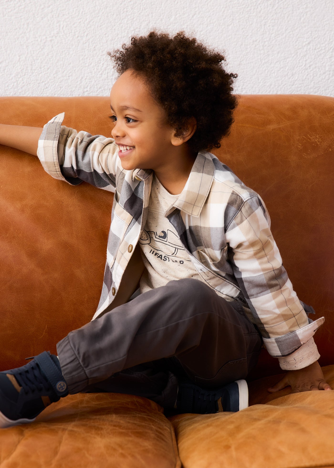 Boy Plaid Overshirt