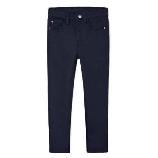 Navy Soft slim fit pants
