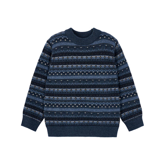 Steel Jacquard Sweater