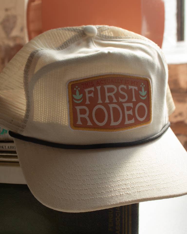 Actually My First Rodeo Kids Trucker Hat