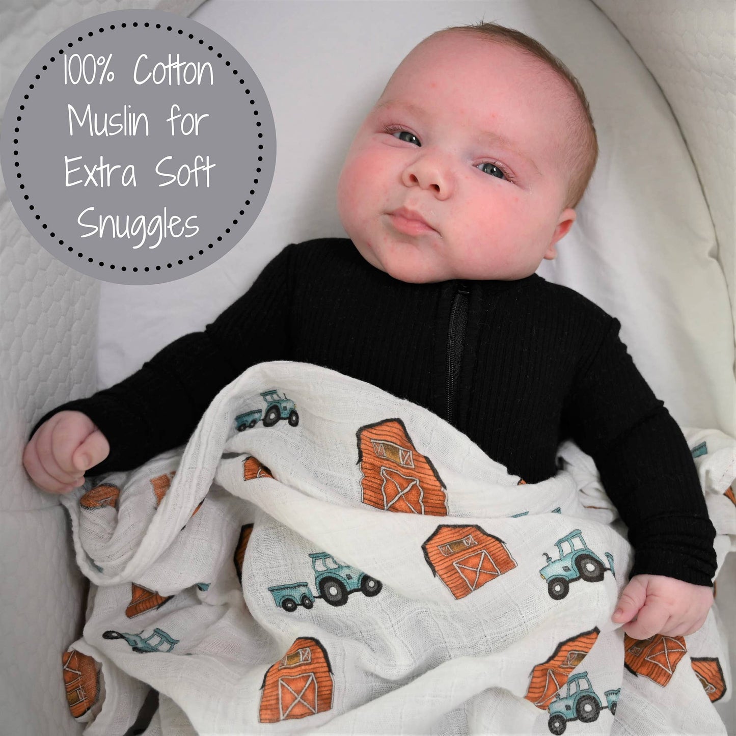 Barn Baby Muslin Swaddle Blanket