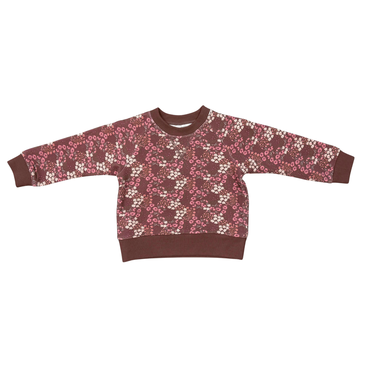Cluster Garden Floral Fleece Sweatshirt