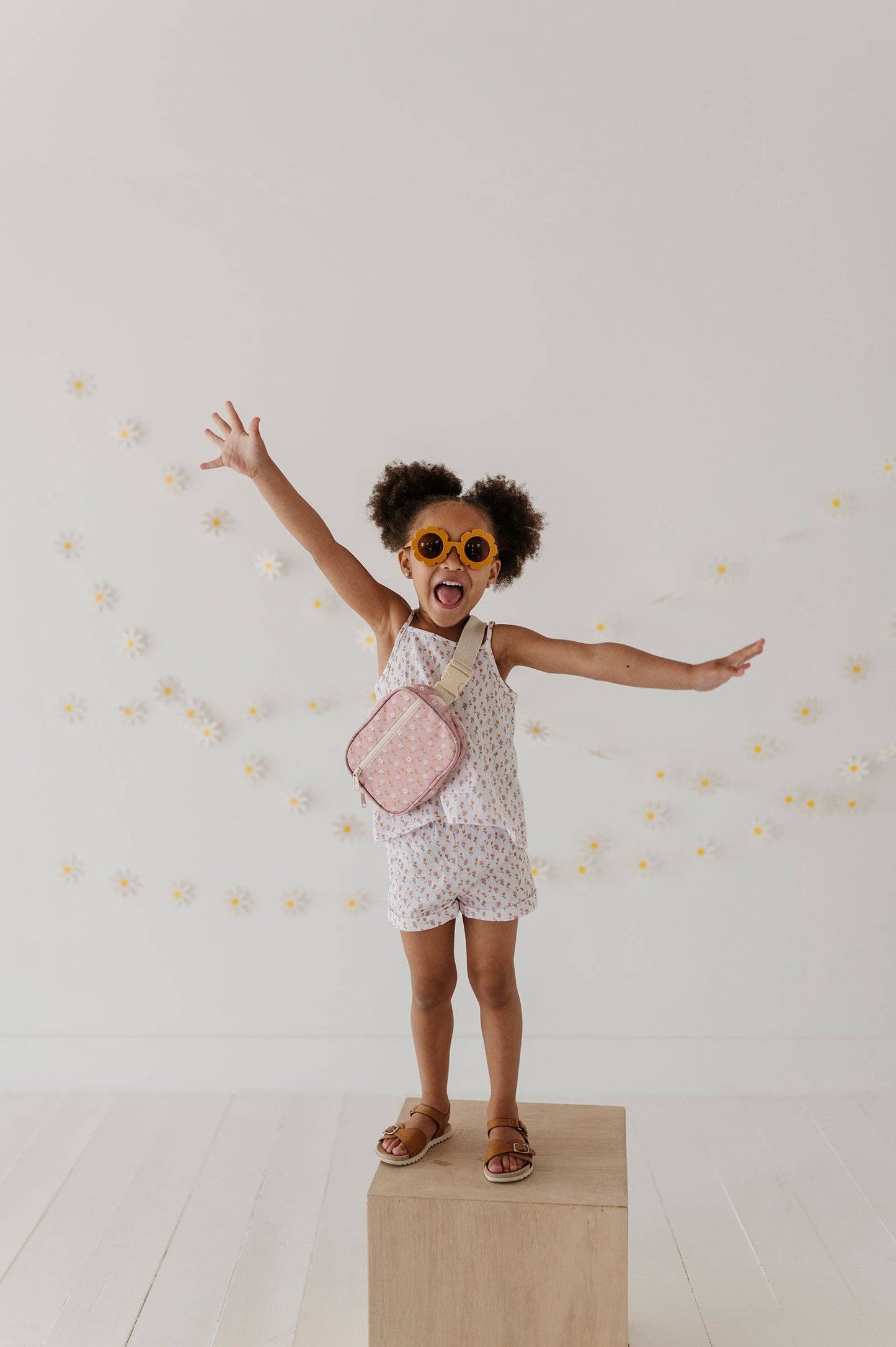 Mini Daisy Gauze Tank & Short Set