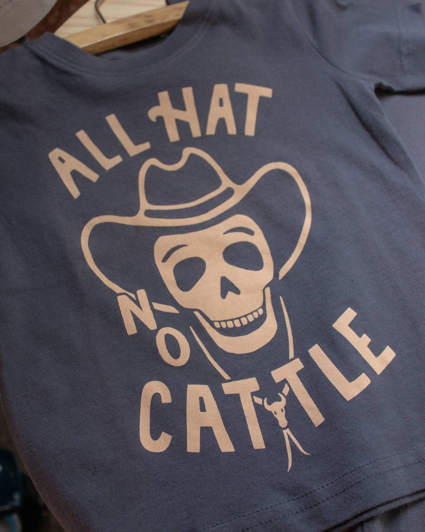 All Hat No Cattle Western Kids Tee