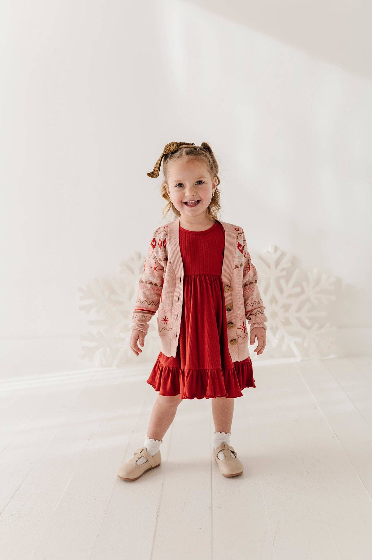 Berry Red Ribbed Ballet Dress