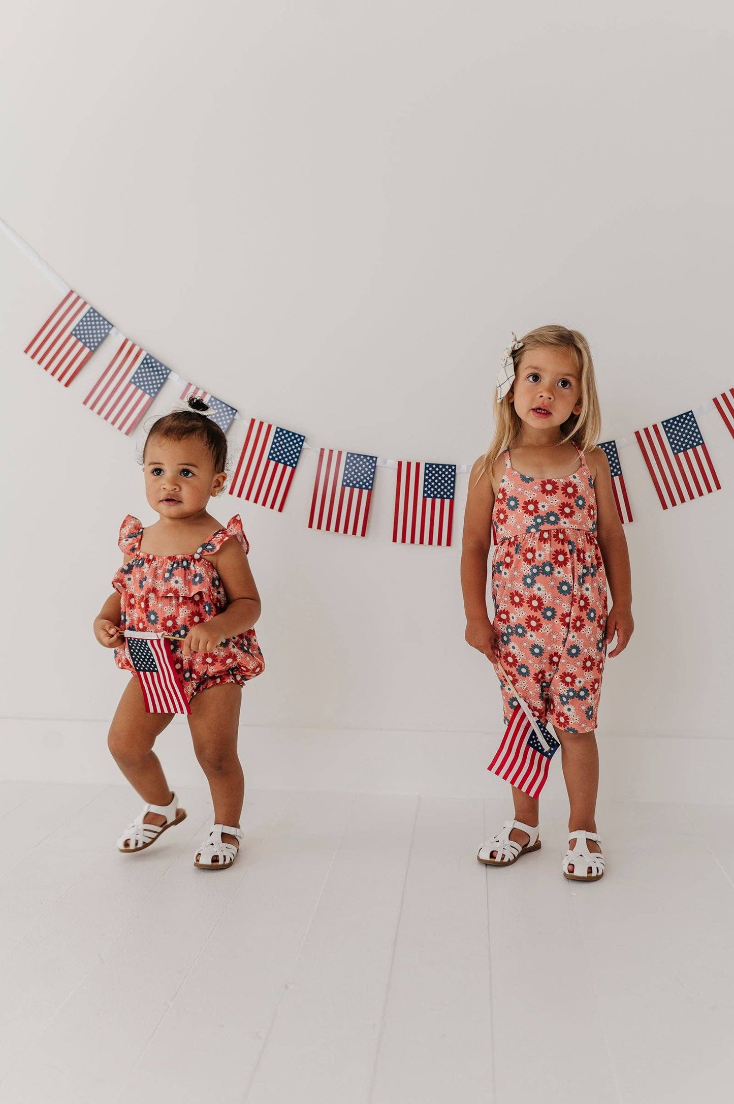 Zoey Daisy Tie-Back Romper