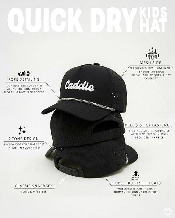 Kids Golf Caddie Snapback Hat