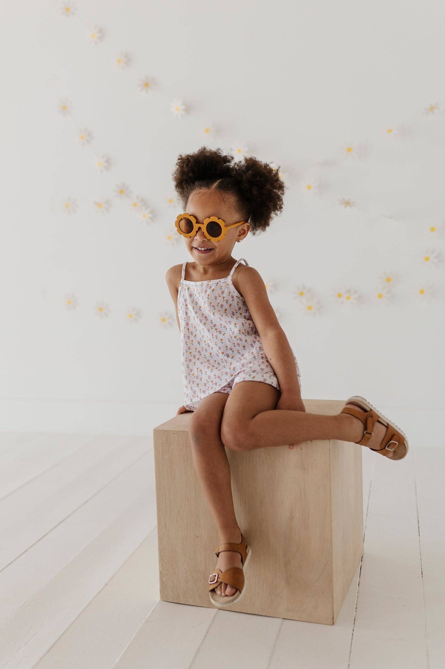 Mini Daisy Gauze Tank & Short Set