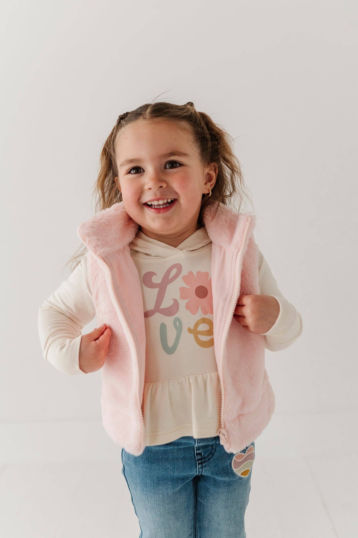 Light Pink Faux Fur Vest