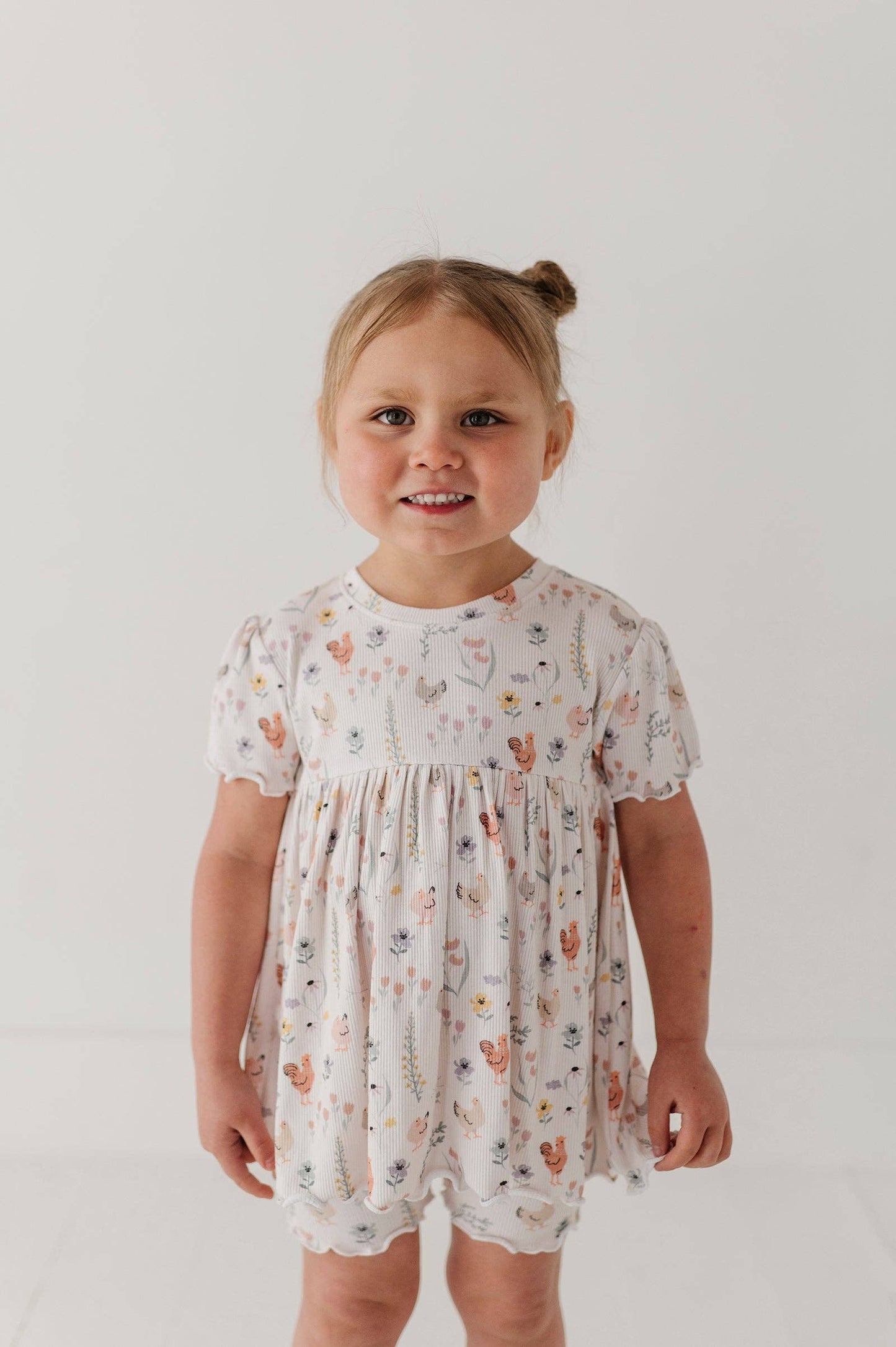 Floral Chickens Babydoll Set