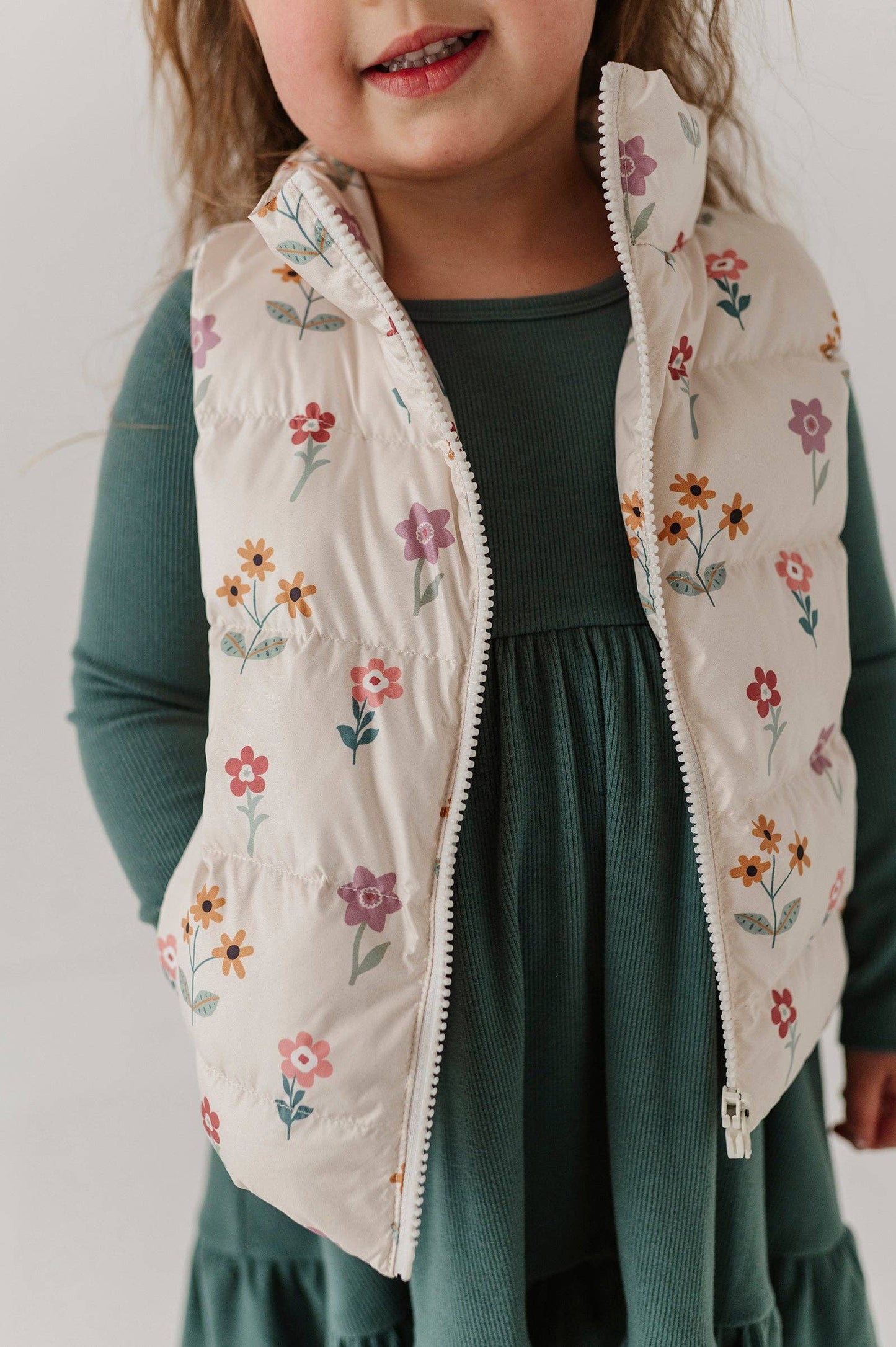 Meadow Bloom Puffer Vest