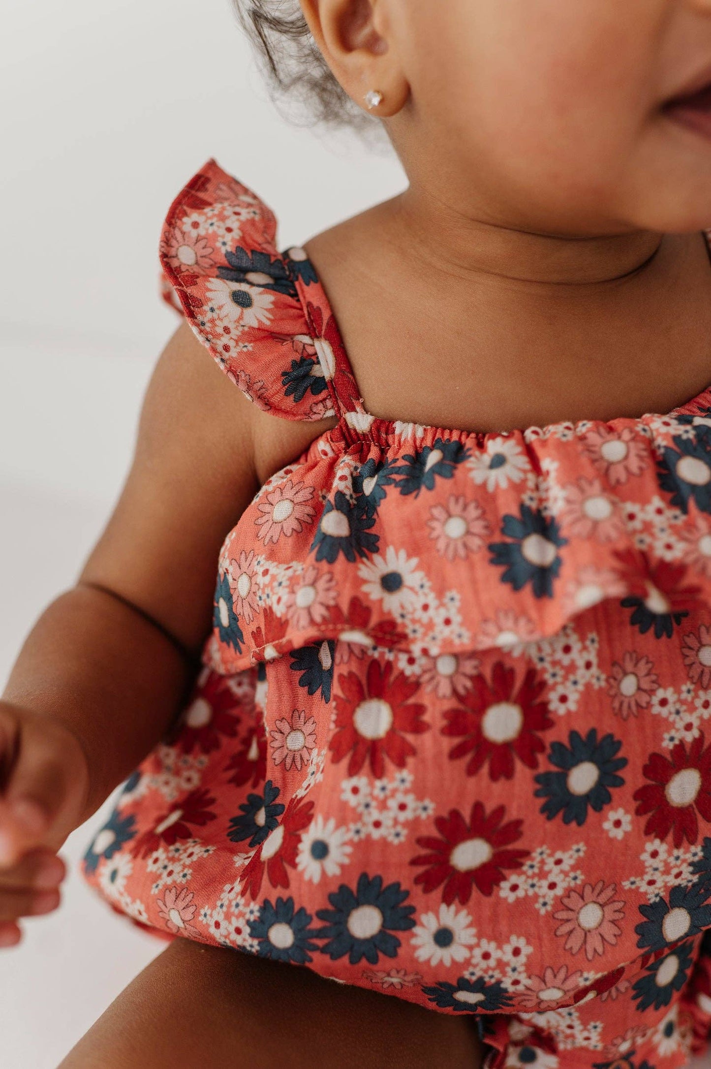 Zoey Daisy Gauze Bubble Romper