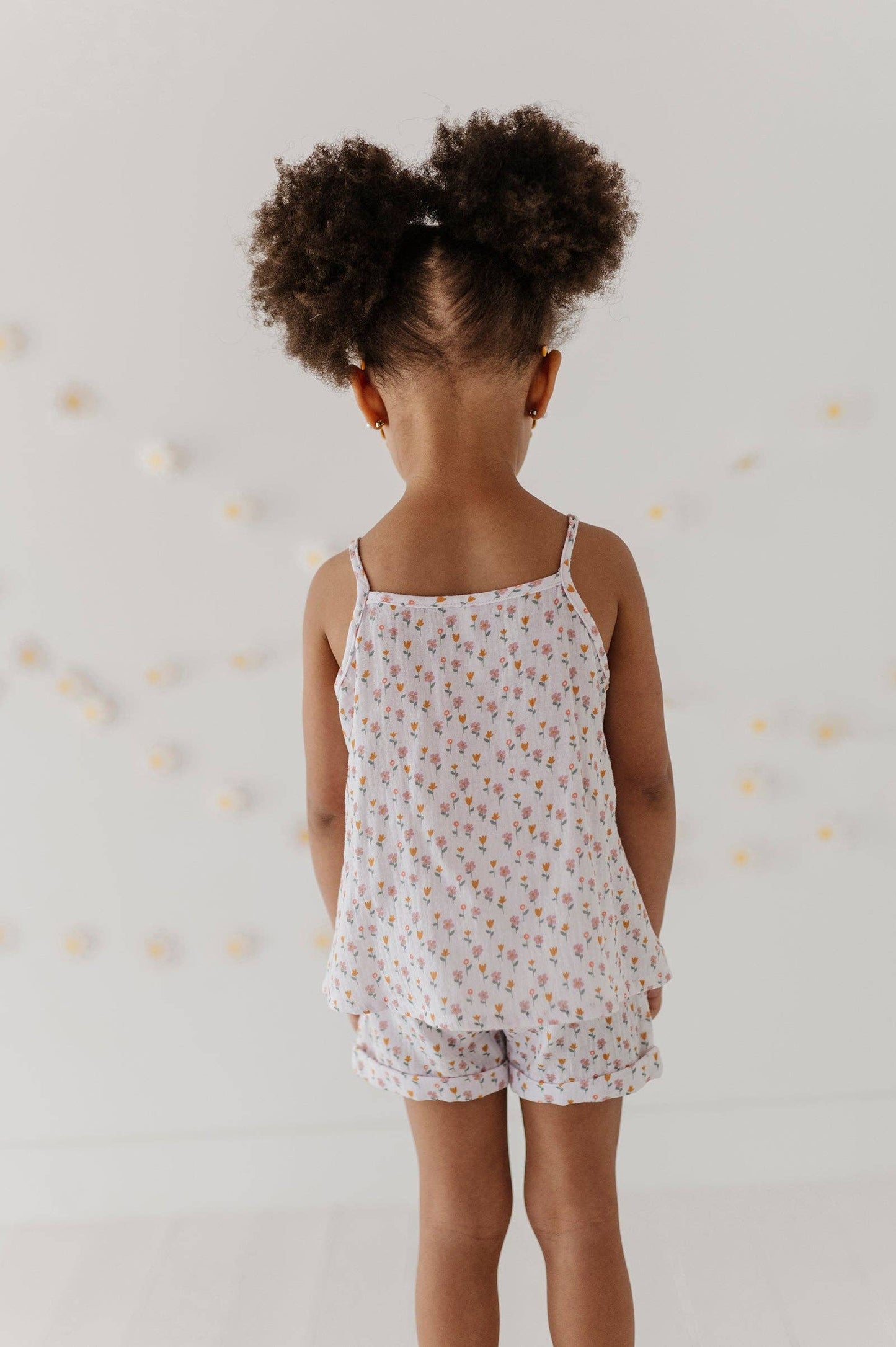 Mini Daisy Gauze Tank & Short Set