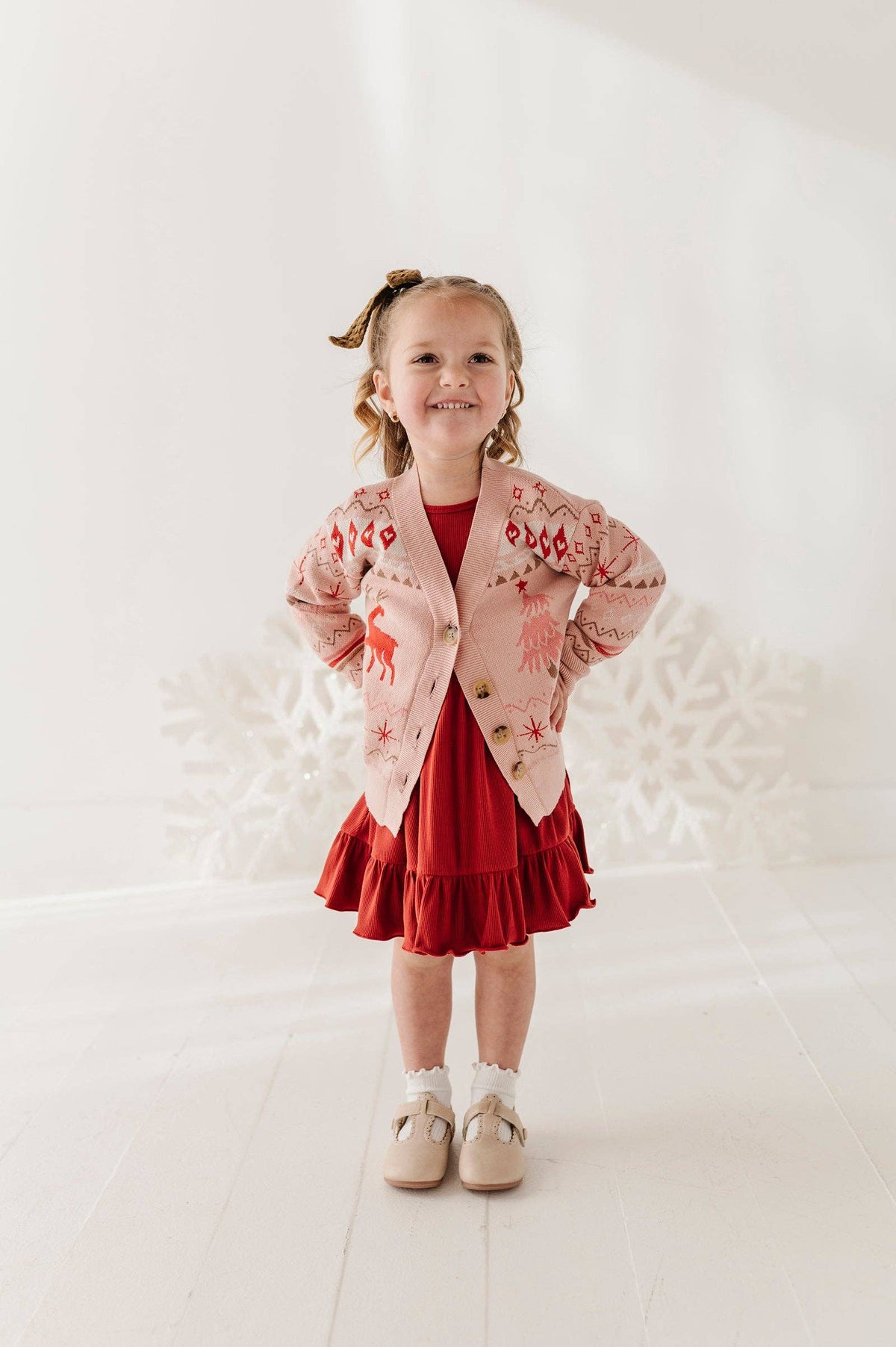 Reindeer Jacquard Christmas Knit Sweater