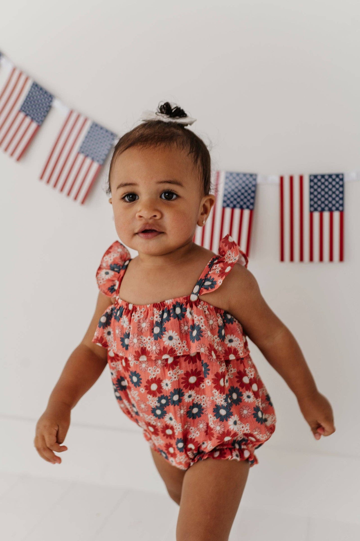 Zoey Daisy Gauze Bubble Romper