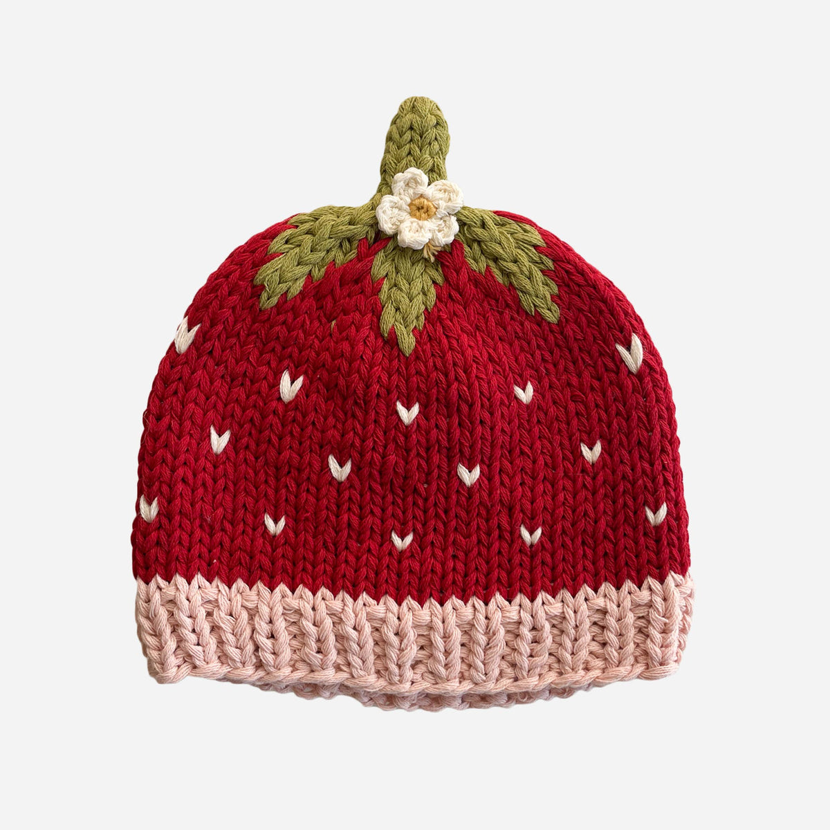 Organic Cotton Strawberry Beanie