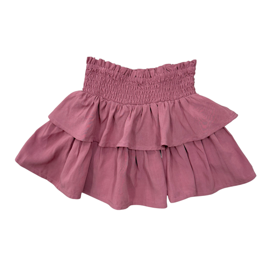 Mesa Rose Tiered Mini Skirt