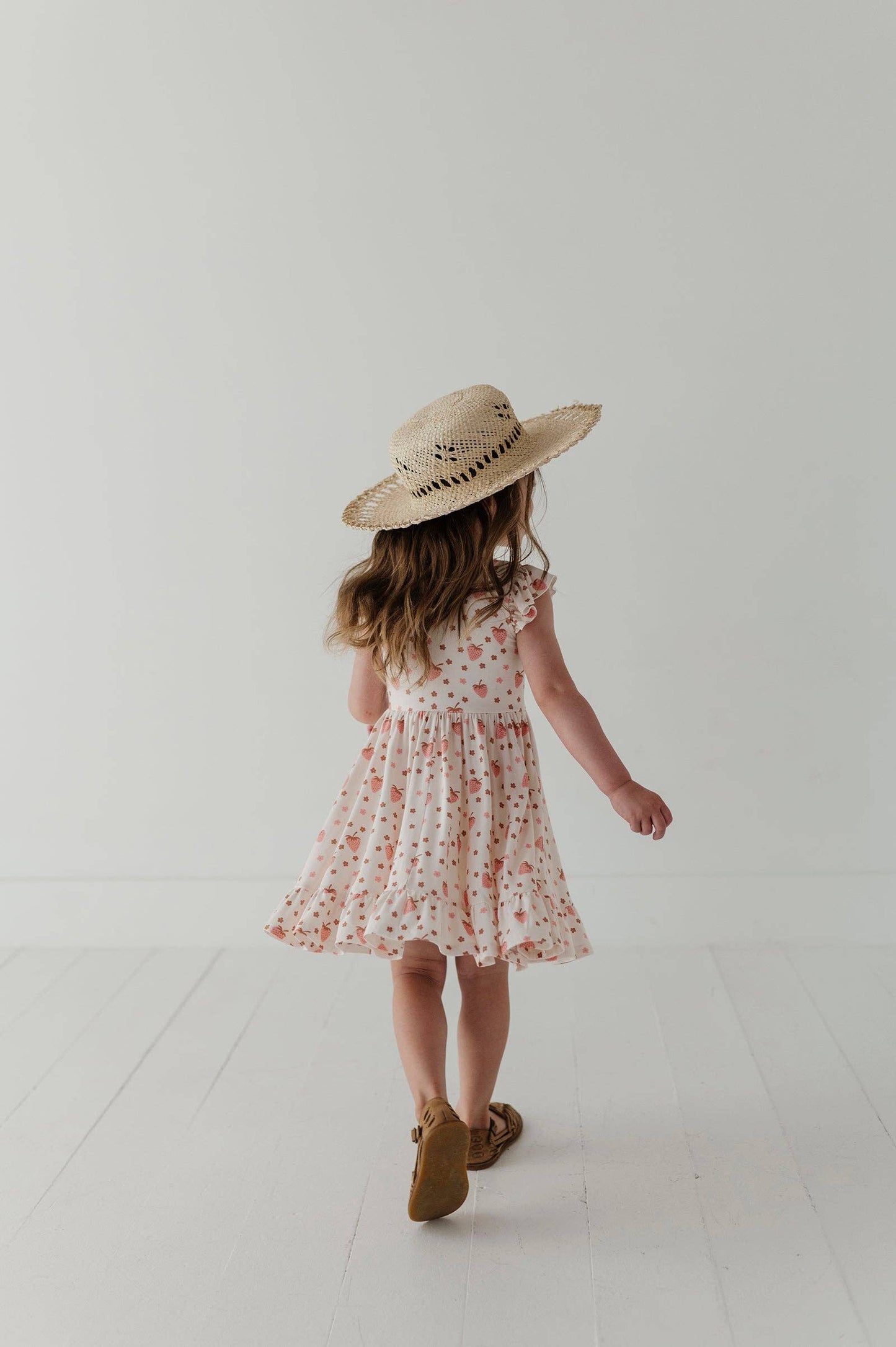 Strawberries Sleeveless Twirl Dress