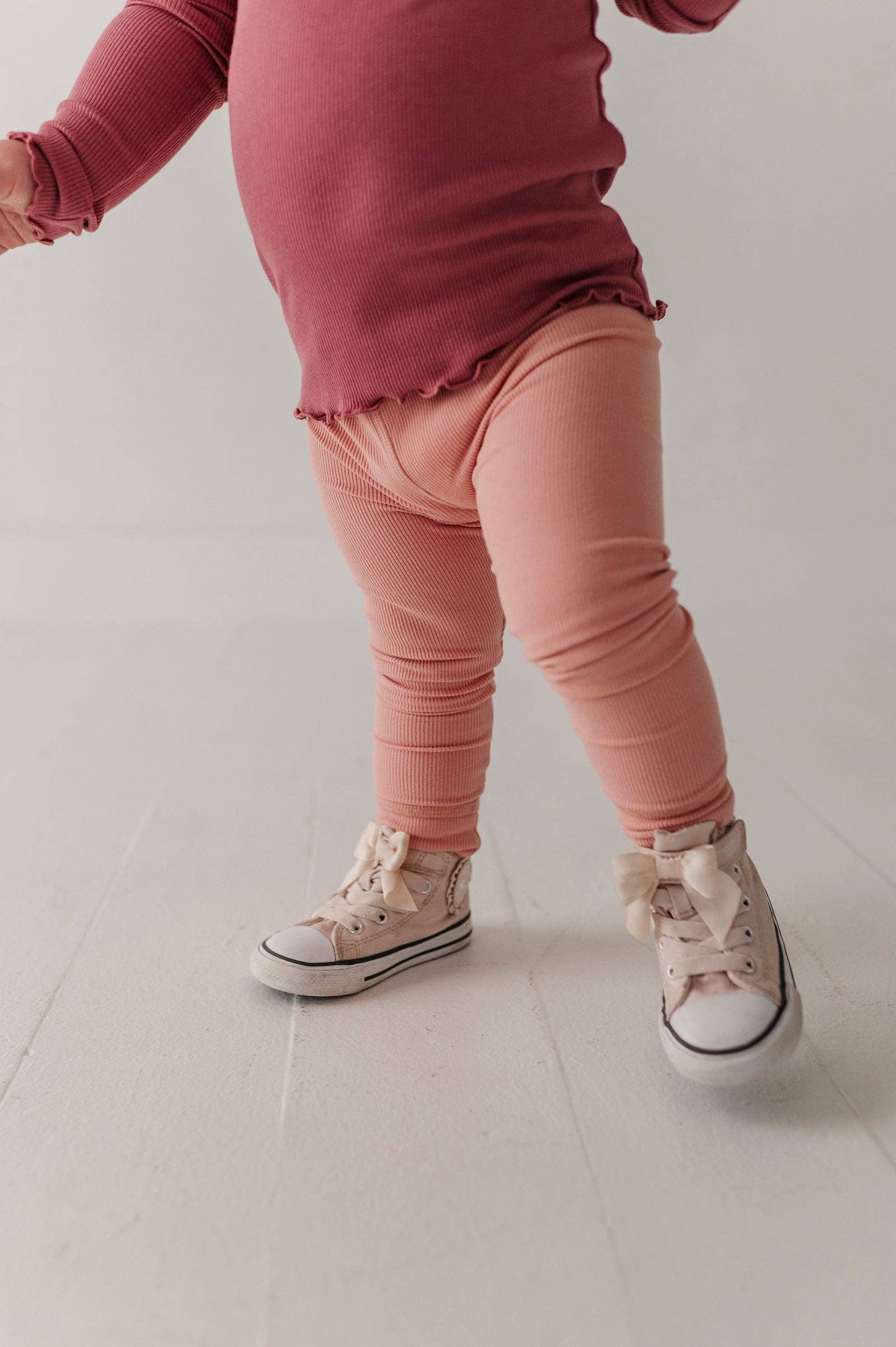 Mellow Rose Ribbed Leggings
