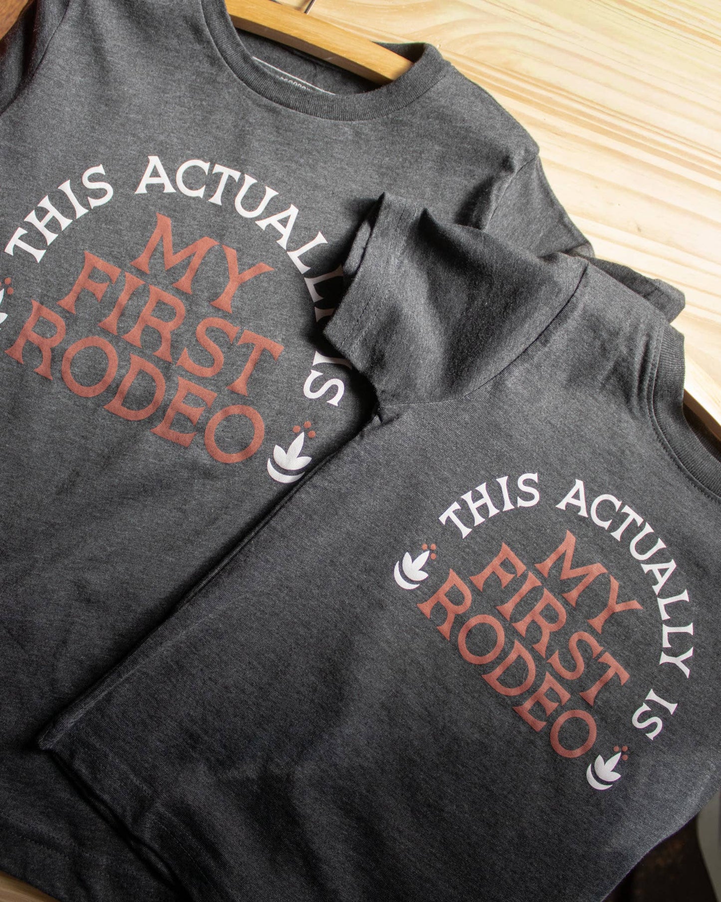Actually My First Rodeo Western Kids Tee