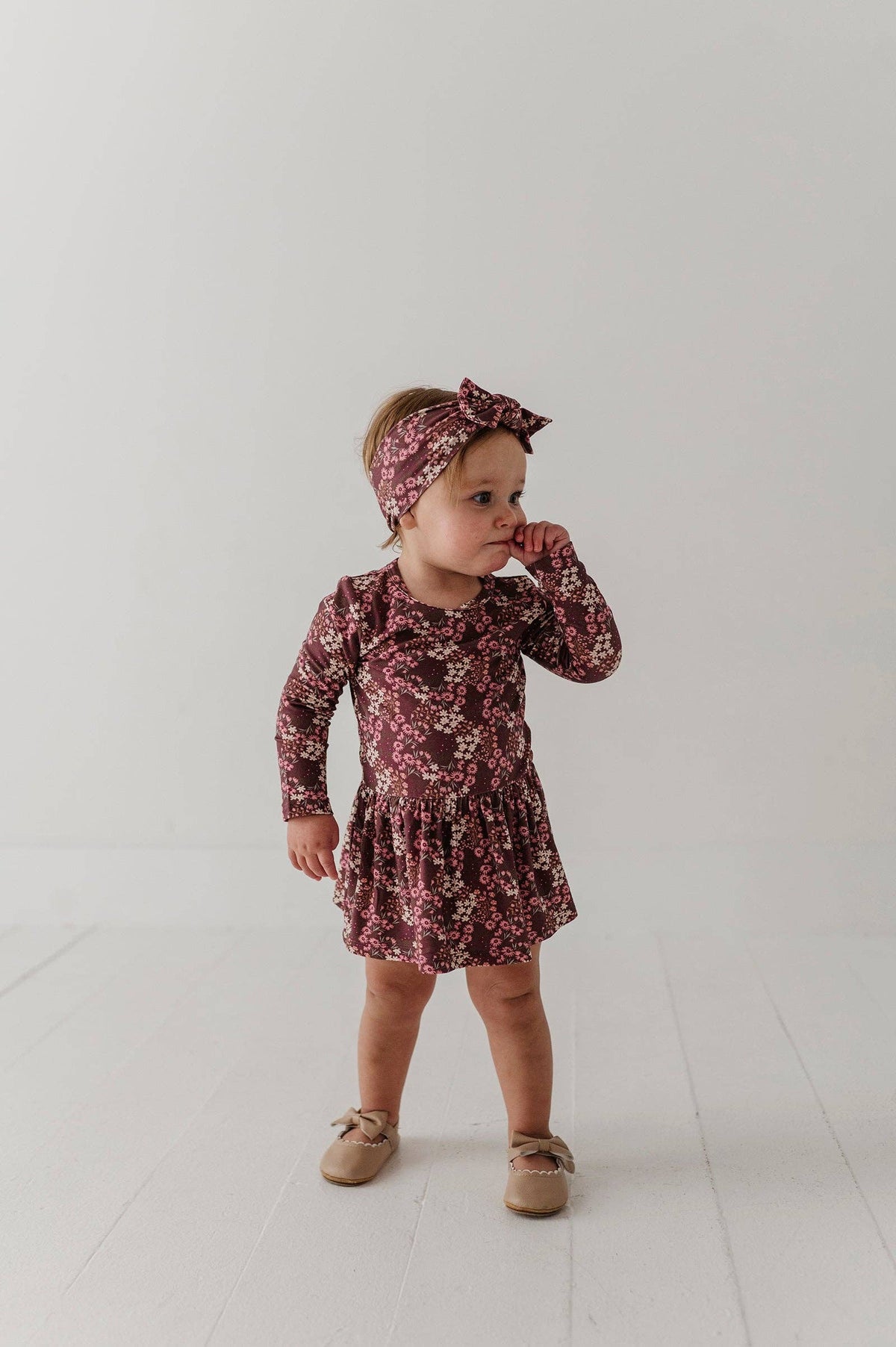 Cluster Garden Floral Bodysuit Dress