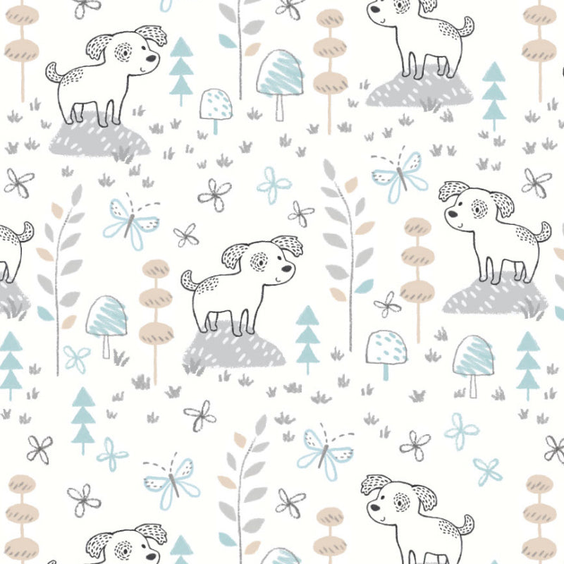 Lulujo Cotton Swaddle - Sparky Puppy