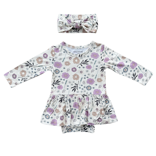 Onesie Dress - Winter Floral