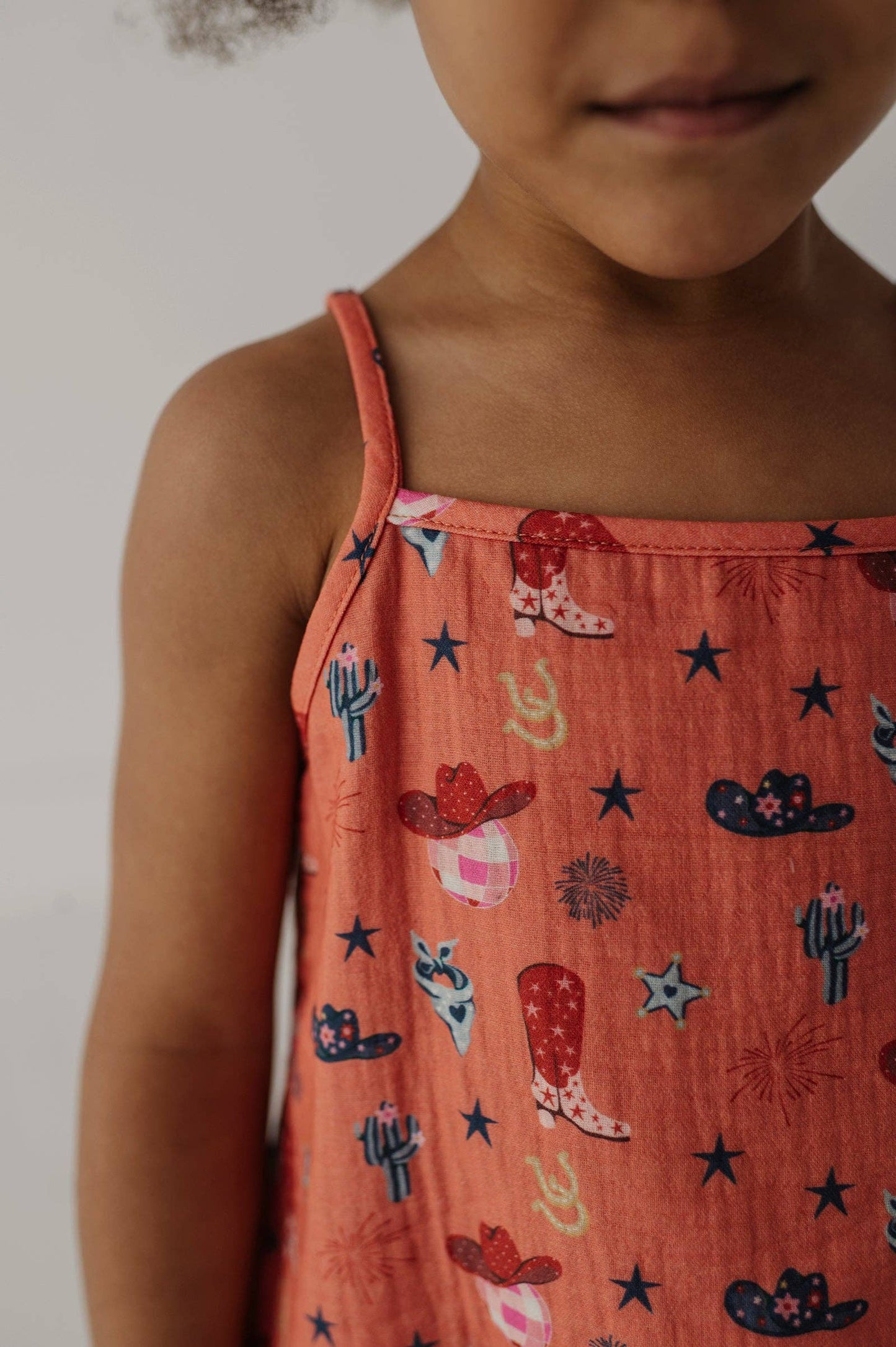 American Cowgirl Gauze Tank & Short Set