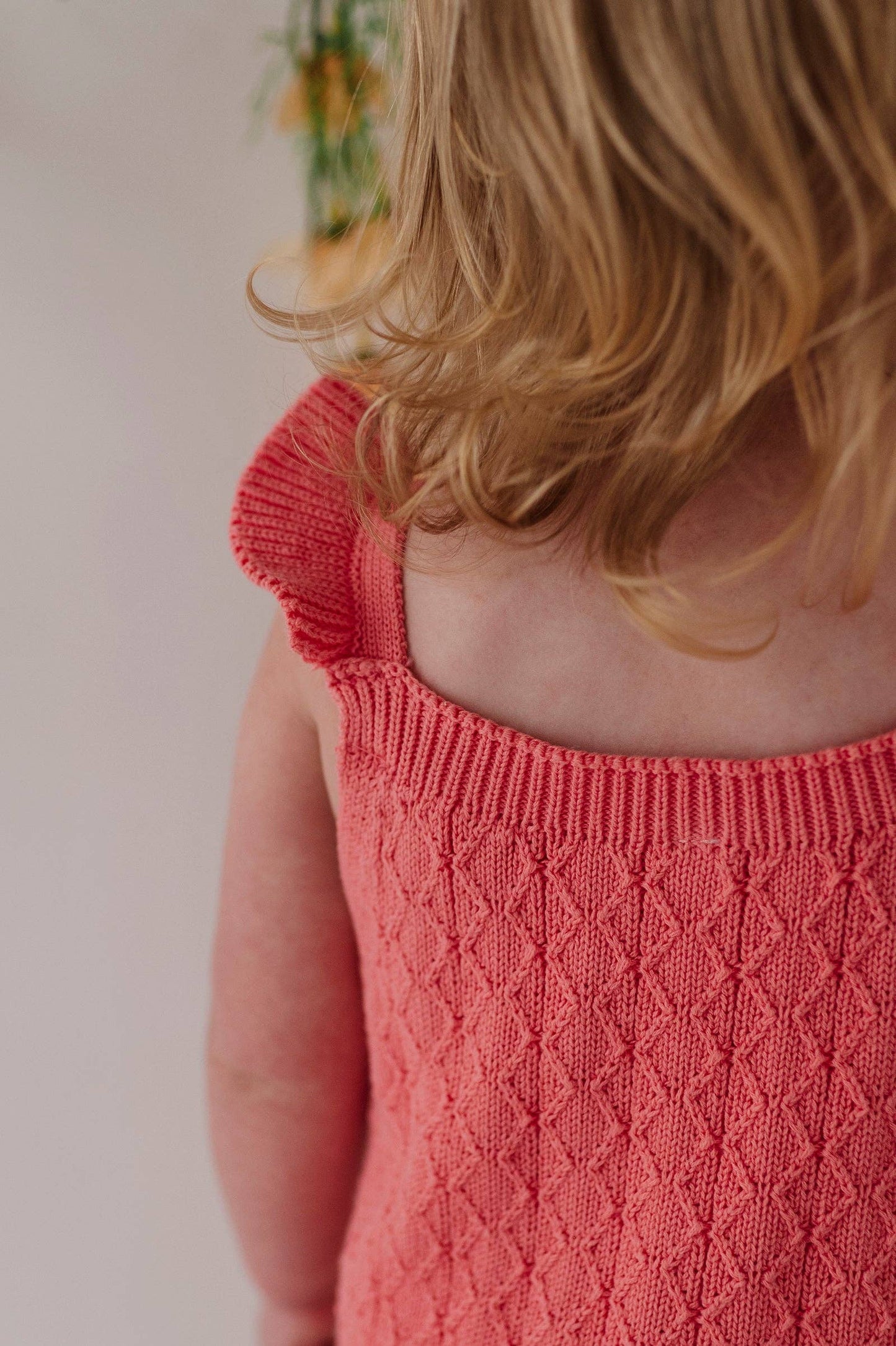 Strawberry Ice Knit Sweater Romper