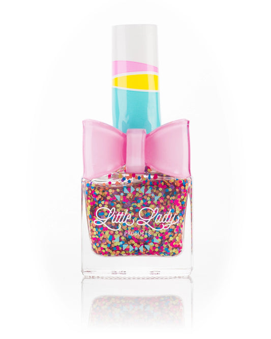 Rainbow Bubbles Confetti Glitter Nail Polish