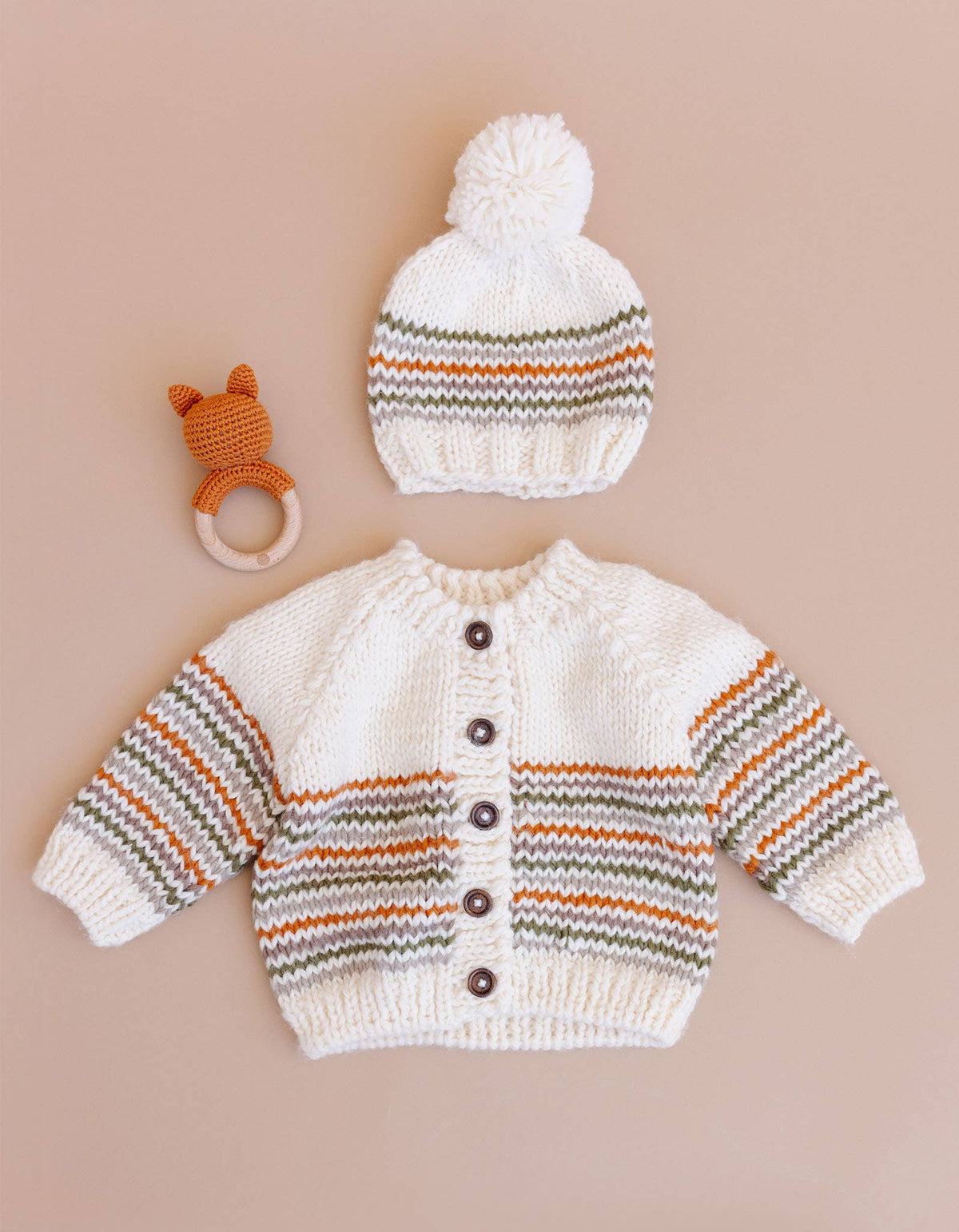 Organic Woodland Stripe Beanie