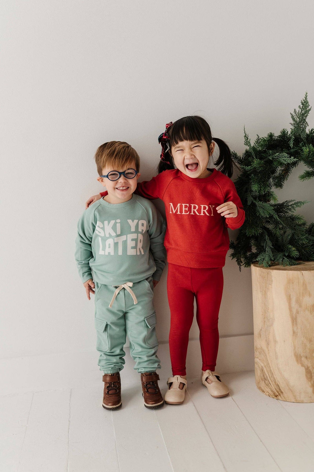 Merry in Berry Red Raglan Sweatshirt