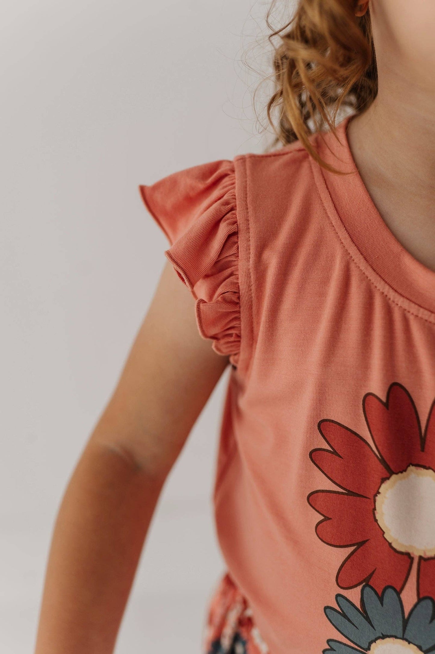 Zoey Daisy Ruffle Sleeveless Top