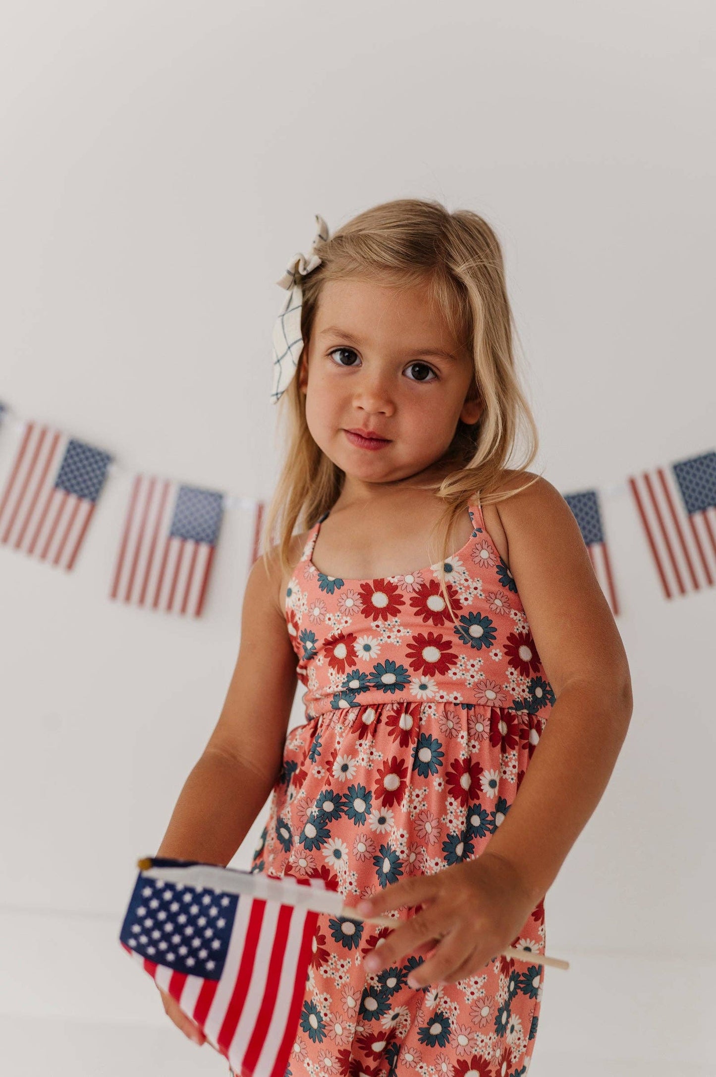 Zoey Daisy Tie-Back Romper