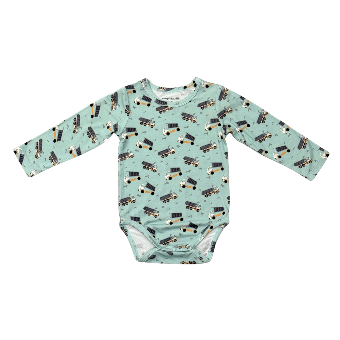 Long Sleeve Dump Trucks Bodysuit