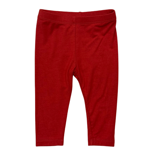 Berry Red Basic Leggings