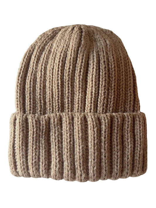 Chunky Knit Hat - Taupe