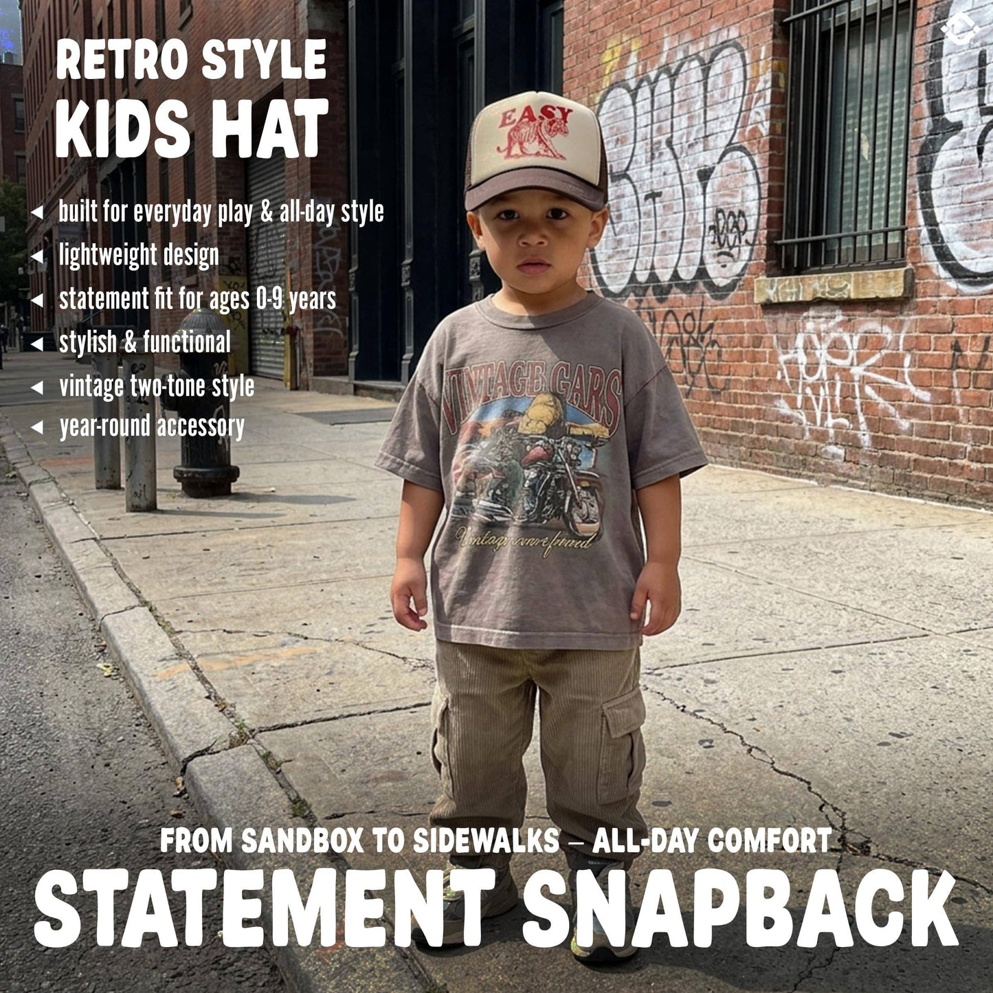 Kids Easy Tiger Trucker Hat