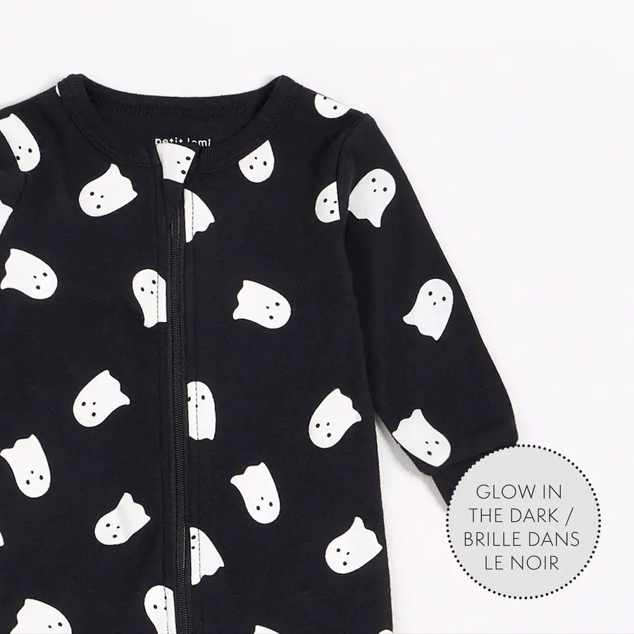 Glow in the Dark Ghost Footie Sleepers