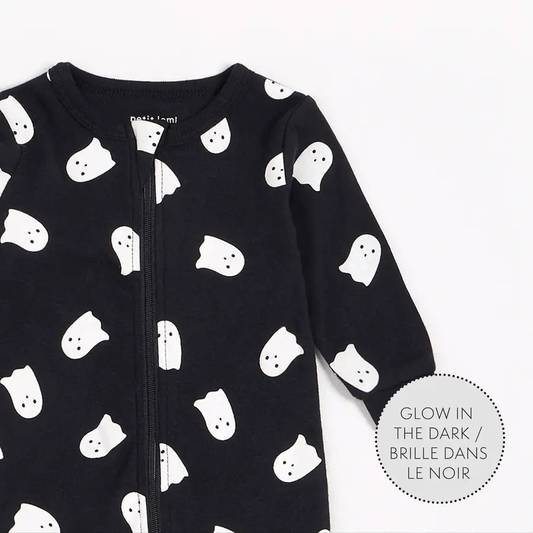 Glow in the Dark Ghost Footie Sleepers