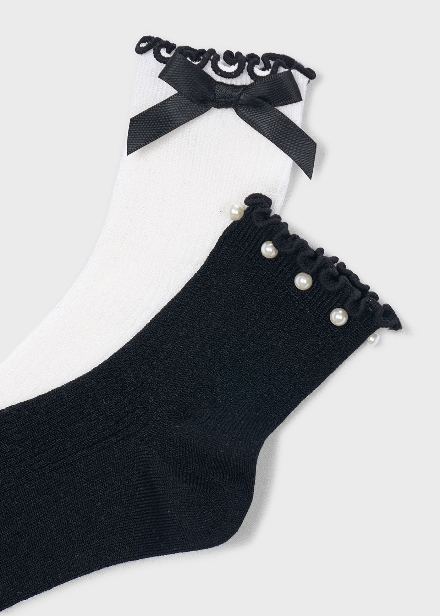 Girl 2-Pack Bow Socks