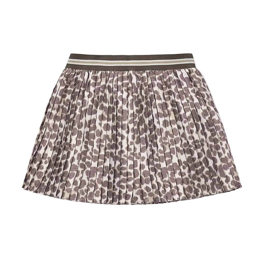 Girl Printed Pleated Skirt