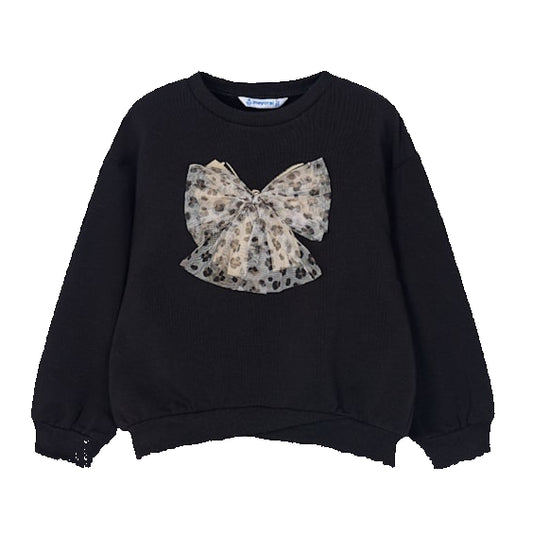 Sand Leopard Bow Sweatshirt