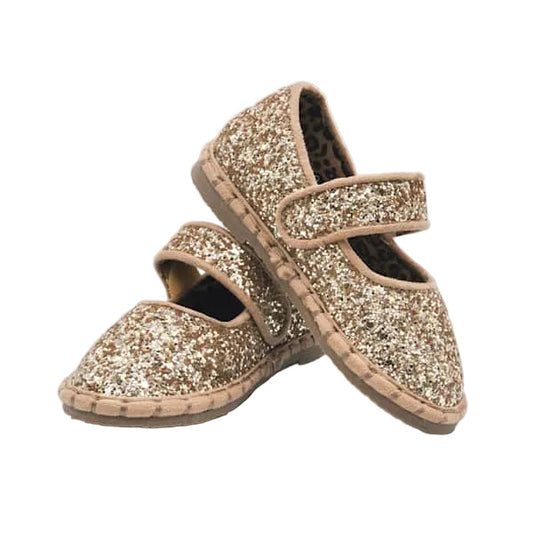 Gold Glitter Mary Jane