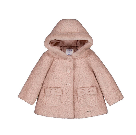 Hooded Boucle Coat- Petisui