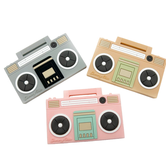 Boom Box Silicone Teether