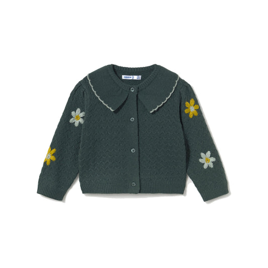 Baby Floral Knit Cardigan