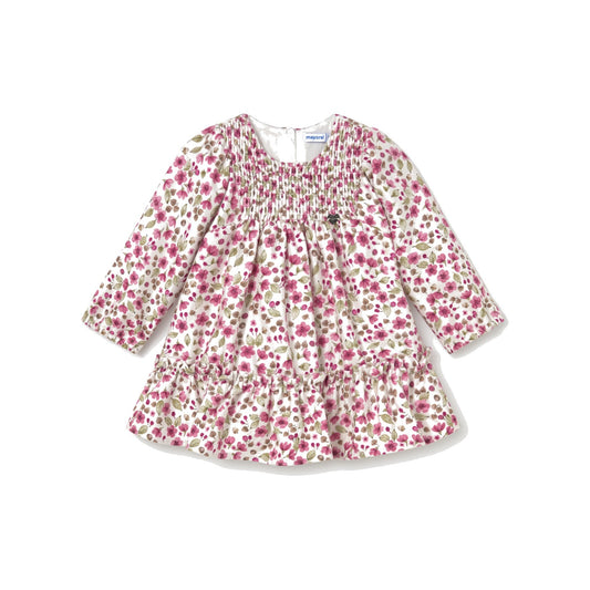 Baby Printed Velvet Dress